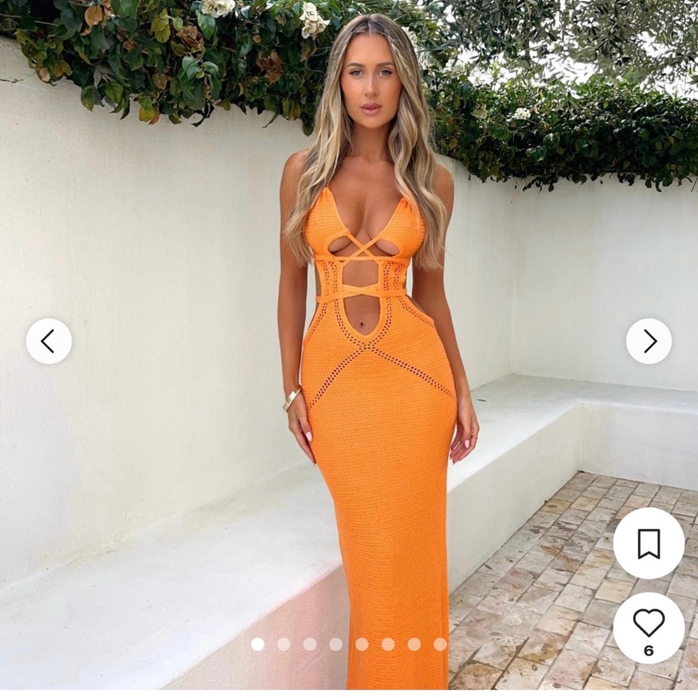 Peyton maxi dress from Outcast - orange